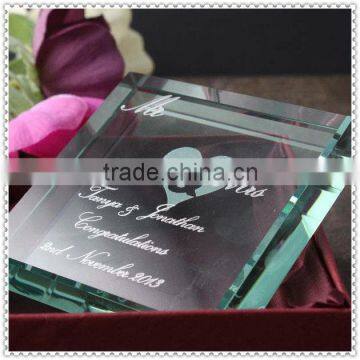 Personalized Keepsake Glass Block For Souvenir