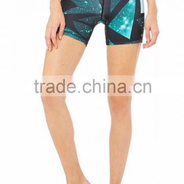 Fashion Comfortable Sports Sublimation Full Printed Womens Active Shorts