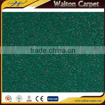 Green velour wall to wall office/home use nonwoven carpet