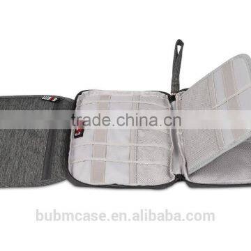 Fashion Design BUBM Nylon Grey Small Travel Digital Cable Handbag For WHOLESELE photo-2