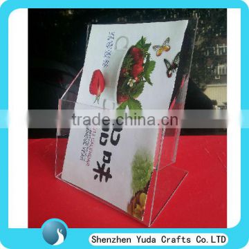 Single pocket clear brochure holder acrylic brochure holder wholesale