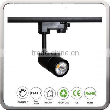 High lumen 3 circuit 6w led cob track light spot fixture