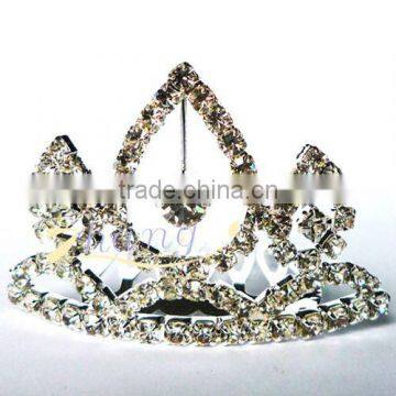 fashion smalleat shiny rhinestone princess comb tiara