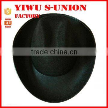 Popular halloween hat adult unisex character party hat black cowboy hat