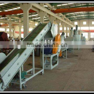 Plastic recycling machine line