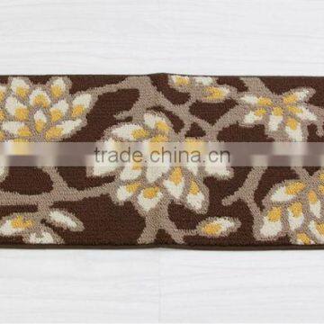 popular household kitchen rug flower poly propylene shape rug