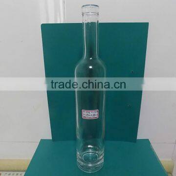 520ml clear glass cylinder bottle