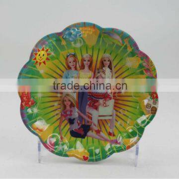 plastic girl pattern plate