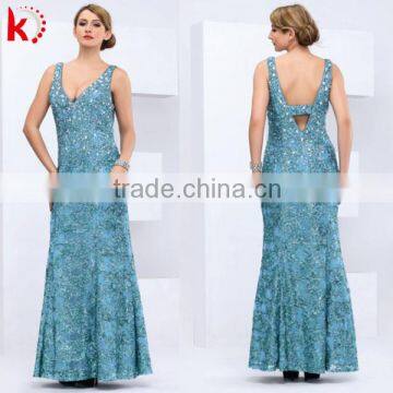 Sexy Sleeveless Deep V-neck Sequins Plus Size Rockabilly Dress