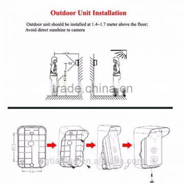 Intelligent Video Door Phone Wifi Video Doorbell With Infrared Night Vision