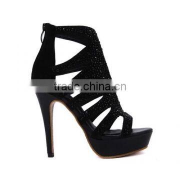 Black Shoes Women High Heels Newest Designs 2016 PL1694 photo-3