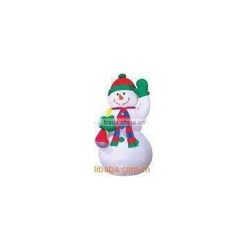 inflatable snowman