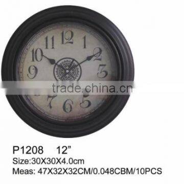 Cheap Old Style Round Plastic Wall Clock photo-2
