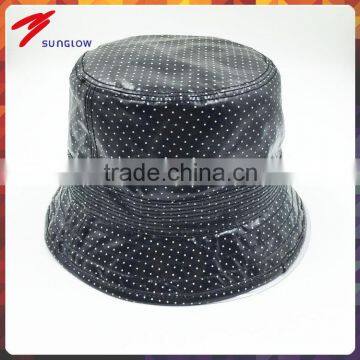 Fashion promotional wholesale PU leather bucket hat