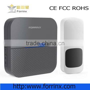 Forrinx wireless doorbell plug-in power source 52 ringtones IP55 water proof LED