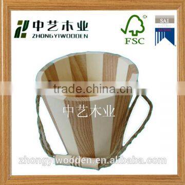 Cheap wooden bucket with handle