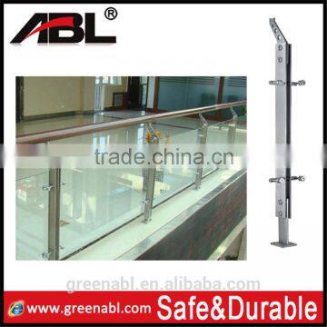 HOT sale ABLinox stainless steel glass veranda railings wood balcony balustrade