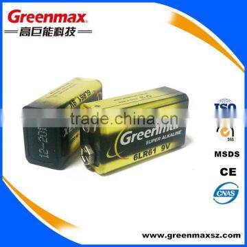 Cheapest Price 9v Battery Super Alkaline Battery 6lr61