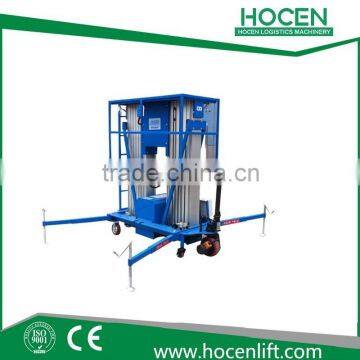 Aerial Maintenance Working Platform 200KG Hydraulic Electric Double Mast Lifting Table Price photo-4
