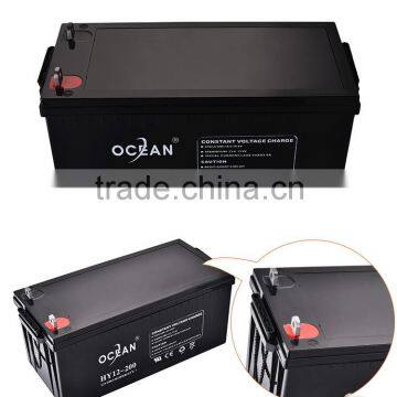 New Design 12V 200ah Excellent Quality Flat Top AGM Battery photo-4