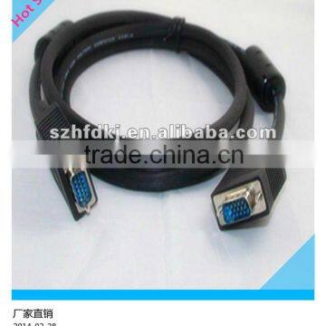 high speed 15pin SVGA/ VGA TO VGA Cable Monitor with filter for HDTV TV LCD Computer