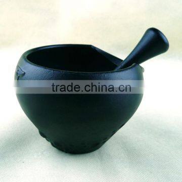 Cast iron garlic press pot