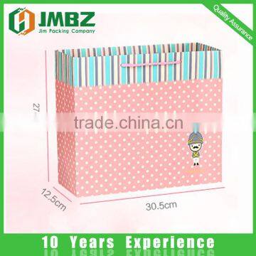 2014 custom made paper shopping bag printing&cheap paper bag printing