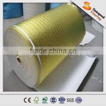 eco foam underlay, laminate underlay, 3mm EPE with aluminum film