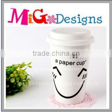 New Product Cute Ceramic Smile Coffee Mug Wholesale