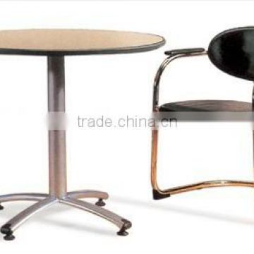 Round shaped small office meeting table