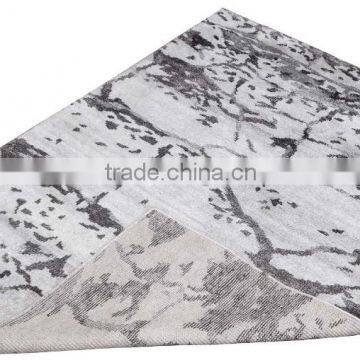 Hand Knotted 15K Cream/Multi Wool Viscose Carpets photo-3