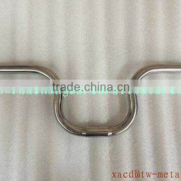 titanium bike handle bar bicycle handlebar bending handlebar with handing brush finished titanium handlebar width401-500mm