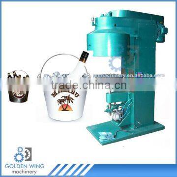 Semi-automatic Tin Can Seamer Machine Of Beer Ice Bucket Promotion Barware Wine Cooler Tin Bucket Production Line