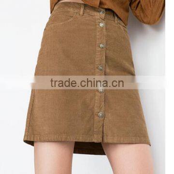 2015 Autumn-Winter Fashion Mature Straight Corduroy Pencil Skirt Sexy Women in Short Mini Skirts