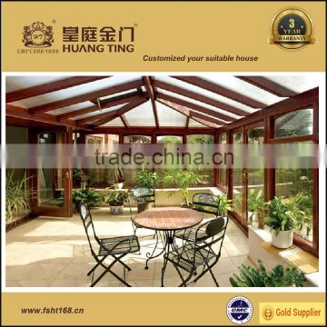 Energy Saving Double Tempered Insulated Glass Aluminum Sunrooms