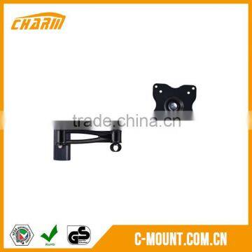 lcd tv wall mount for 10"-25", Full motion swivel retractable tv bracket