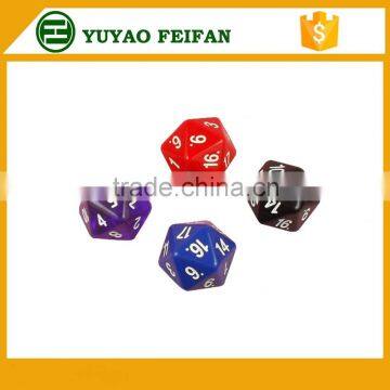 20 sided teenage puzzle game dice plastic wholesale game dice