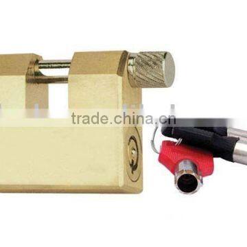 BRASS BLOCK LOCK (tubular key)