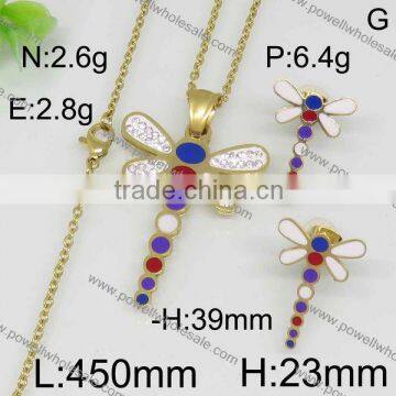 New Arrival Popular Gold Color African Animal and Women Sex Image Jewelry Set