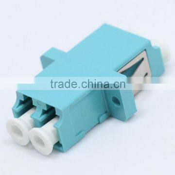 Chinese High Quality Fiber Optic LC OM3 DX Adapter With Flange SC Foot Print