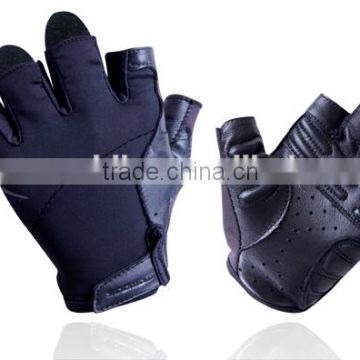 High Breathable Soft Fabric Cycling Half Finger Gloves wear-resistant