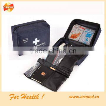 Red Portable First Aid Kit Bag with belt