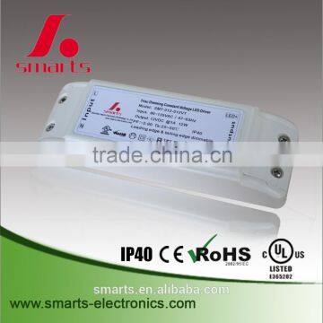 constant voltage 12v 24v dimmable 12w led driver transformer ip40