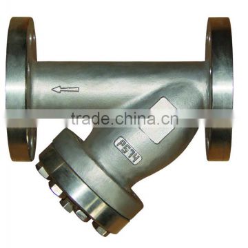 China made stainless steel flange thread connection strainer