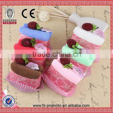 Restaurant special waxberry toast cake towel for birthday party