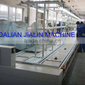 Chain plate conveyor/chain conveyor system