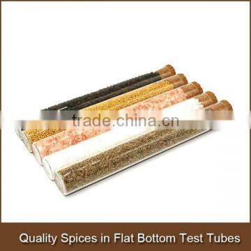 Best Selling Quality Spices in Flat Bottom Test Tubes