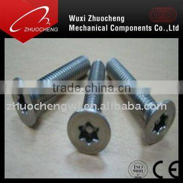 stainless steel torx countersunk head security screw