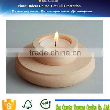 Wooden Blank Candle Holder