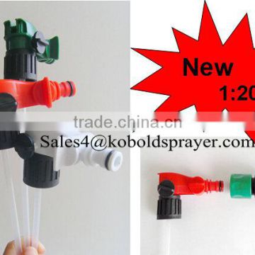 plastic trigger sprayer ,hose end spray size28/410 rate 1:20